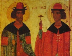 Состоялась церемония передачи иконы XV века «Борис и Глеб»