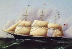 Первый пароход, пересекший Атлантический океан без остановки, бросил якорь в бухте американского штата Нью-Джерси