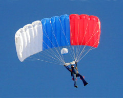 Франсуа Бланшар продемонстрировал сконструированный им парашют