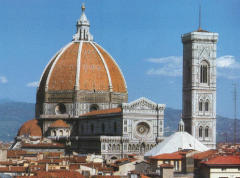 Джотто ди Бондоне торжественно заложил колокольню кафедрального собора Санта Мария дель Фьоре во Флоренции