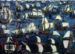 В ходе Англо-испанской войны английский флот нанес сокрушительный удар испанской «Непобедимой армаде»