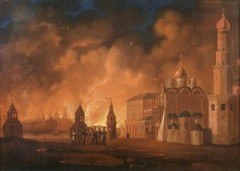 Армия Наполеона вступила в опустевшую Москву