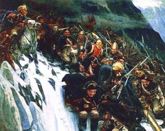 Начался знаменитый переход через Альпы армии А.В.Суворова