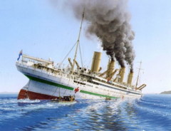 В Эгейском море затонул «Британик» — корабль-близнец «Титаника»